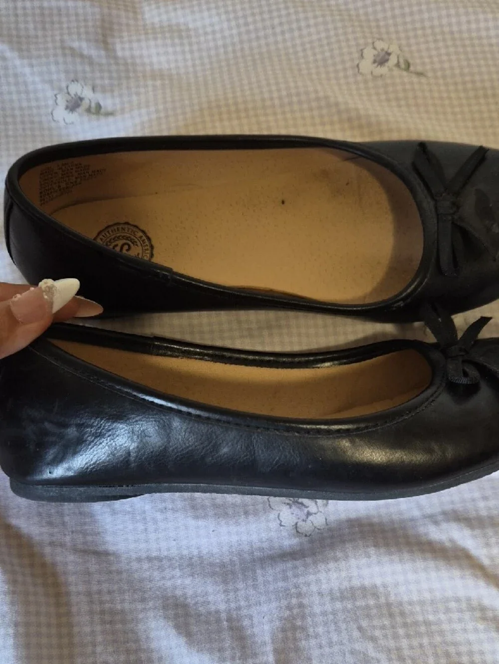 SO Black Girls's Bow Ballet Flats